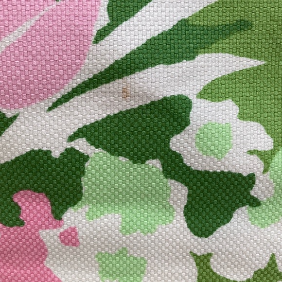 TALBOTS Multicolor Pink, Green & White Floral Canvas A-Line Midi Length Skirt, 8 - Picture 16 of 16
